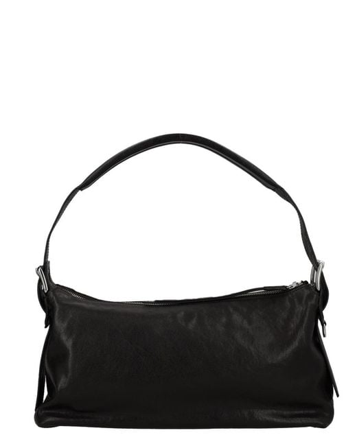 Lemaire Black Shoulder Bag Belted Baguette