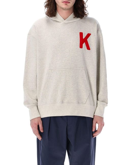 KENZO Gray Lucky Tiger Hoodie for men