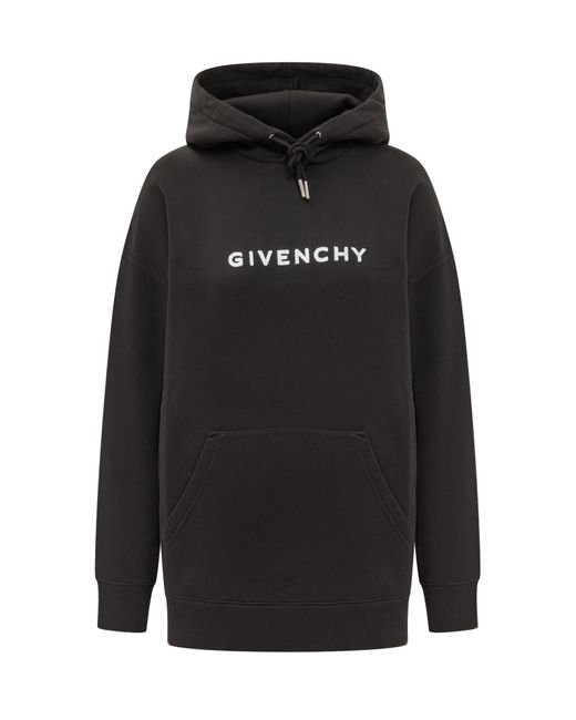 Givenchy Black Teddy Logo Sweatshirt