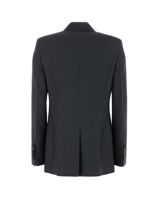 Gucci Black Graphite Wool Blazer