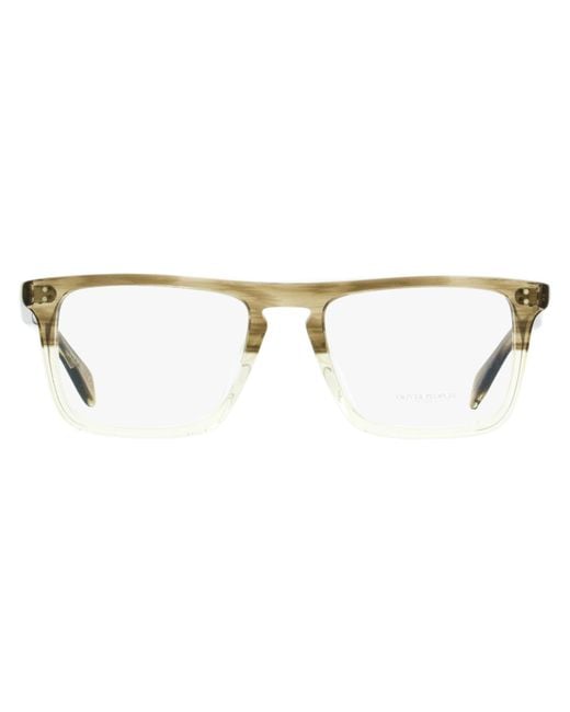 Oliver Peoples Black Bernardo-R Eyeglasses Ov5189U 1647 Transparent-Clear 51Mm/Clear Plastic (Acetate) for men