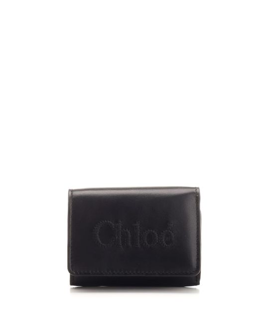 Chloé Black Chloè Sense Trifold Wallet