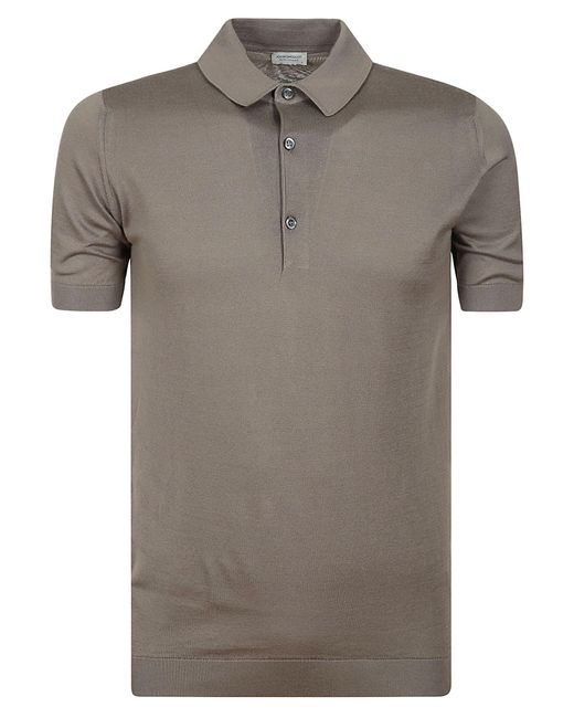 John Smedley Gray Adrian Shirt Ss for men