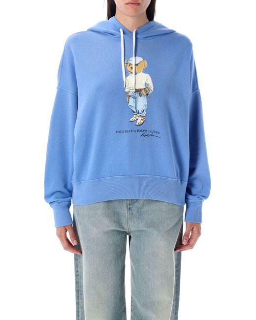 Polo Ralph Lauren Blue Polo Bear Hoodie