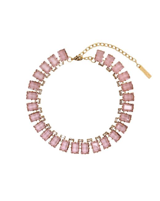 Ermanno Scervino Pink Necklace With Stones