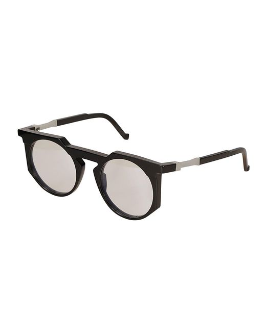 VAVA Eyewear Black Clear Lens Round Frame Glasses Glasses