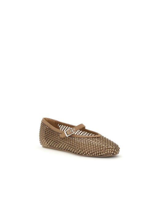 Le Silla Natural Nylon Ballet Flats