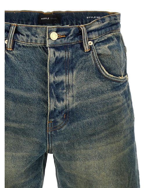 Purple Brand Blue Relaxed Vintage Dirty Jeans for men