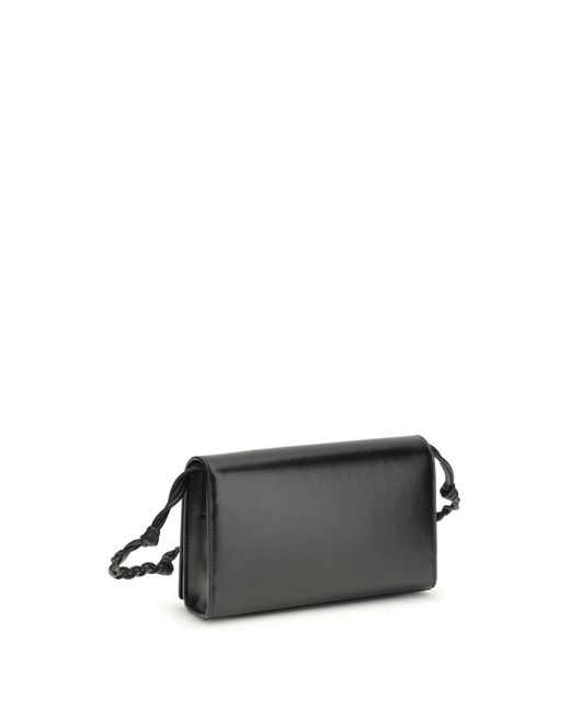 Jil Sander White Wallet Tangle Calf Leather & Purses
