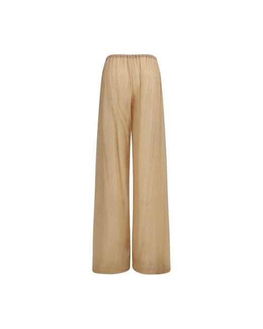 Ermanno Scervino Natural Polyester Casual Pants