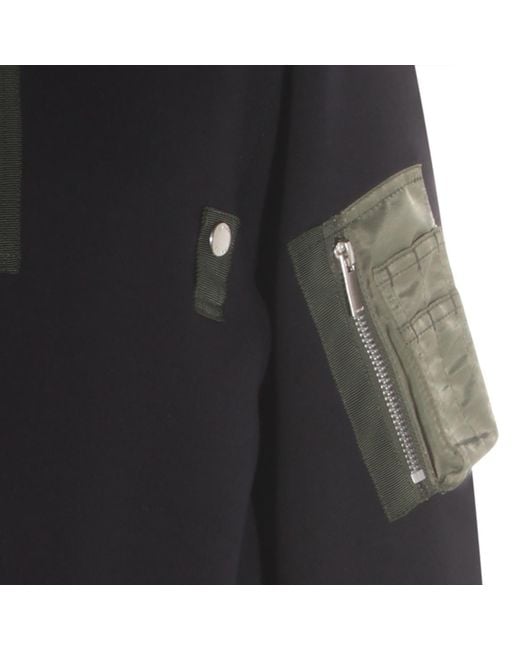 Sacai Black Jackets Co Polyester