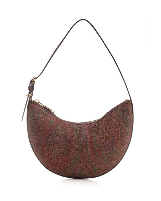 Etro Brown Essential Small Hobo Bag