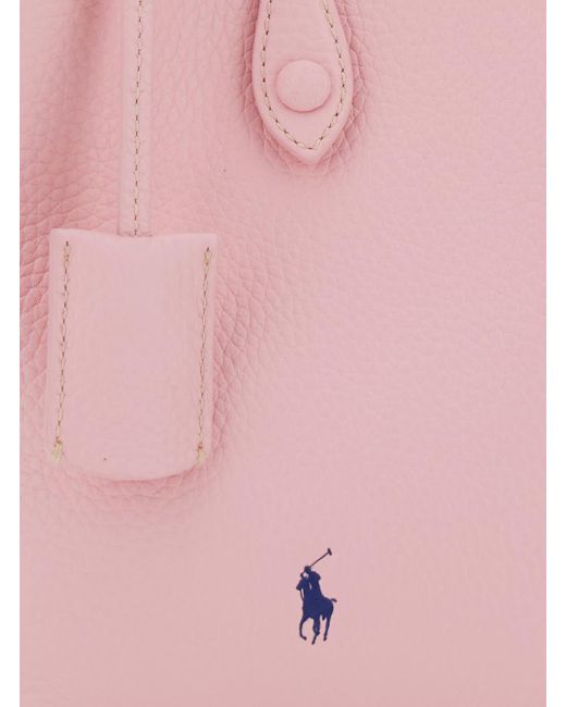 Polo Ralph Lauren Light Play Small Tote Bag in Pink | Lyst