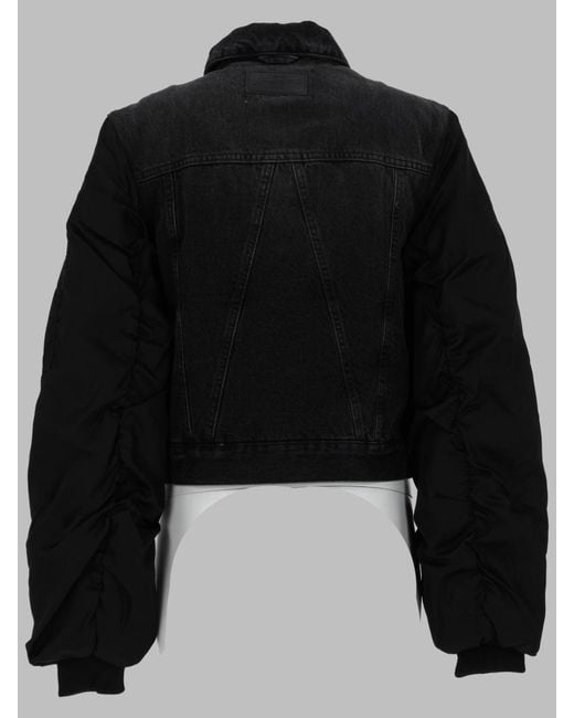 Ganni Black Denim Jacket Cotton