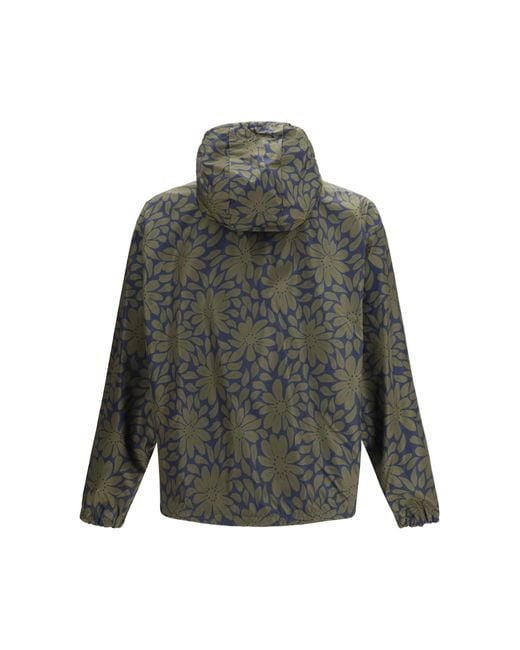 Prada Blue Reversible Re-Nylon Hooded Jacket for men