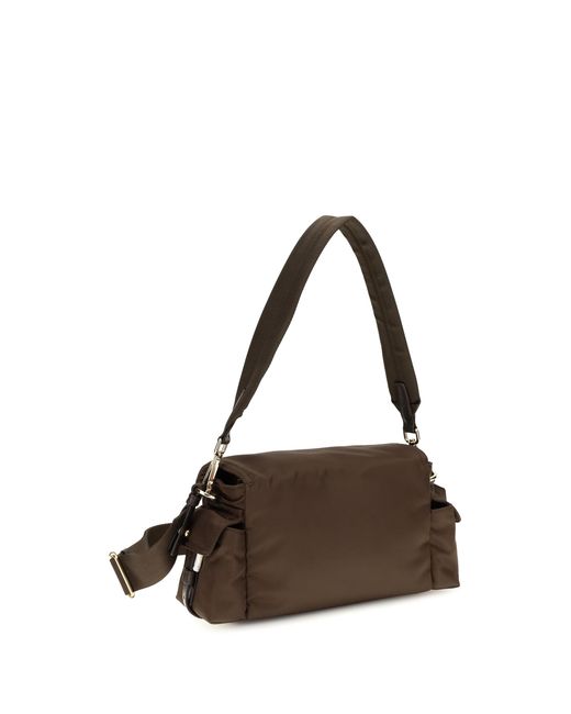 Prada Brown Shoulder Bag Pattina Recycled Polyamide