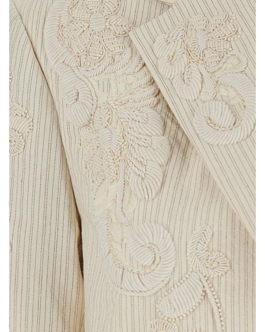 Dries Van Noten Natural Jacket Birdy Blazers