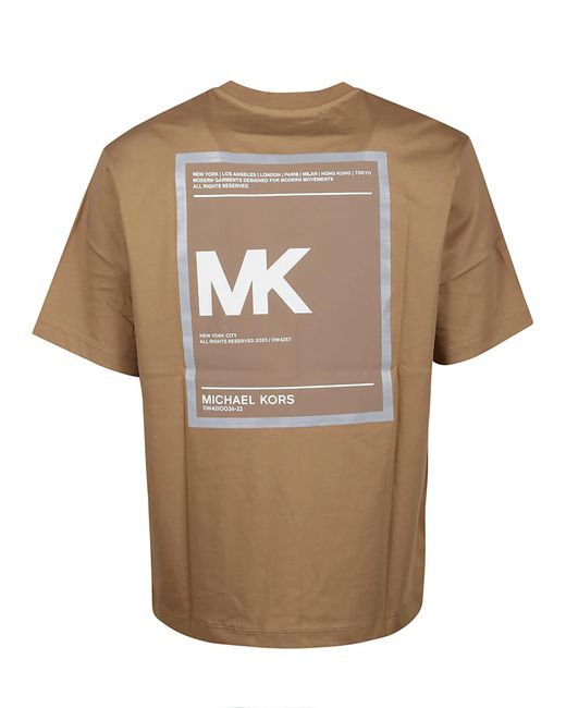 Michael Kors Brown Heat Transfer T-shirt for men