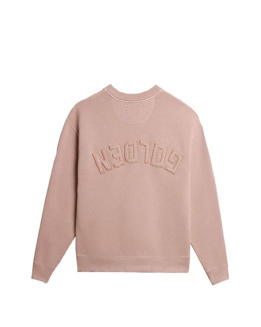 Golden Goose Deluxe Brand Pink Crewneck Full Sleeves Sweatshirt
