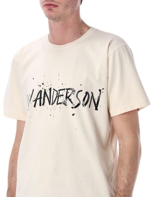J.W. Anderson Blue Jw Anderson Logo T-Shirt for men