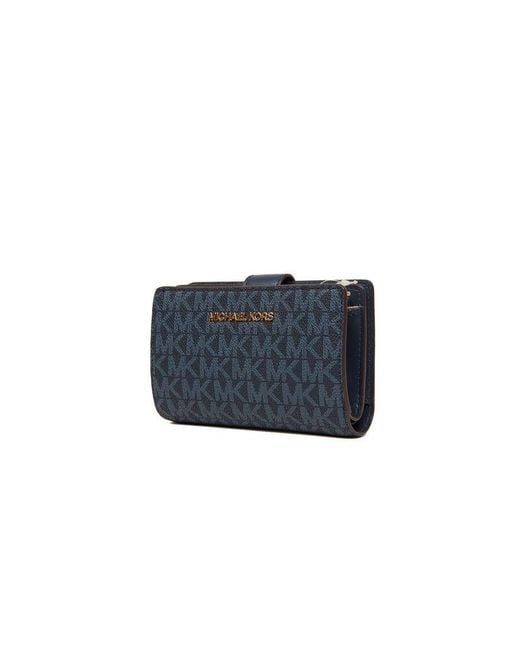 Michael Kors Blue Wallet & Key Fob Polyvinyl Chloride Bags