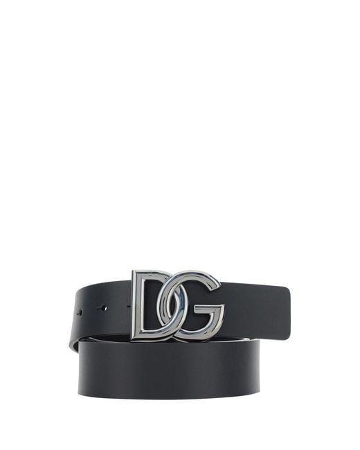 Dolce & Gabbana Black Tosca Belt Calf Leather Bos Taurus E Braces for men