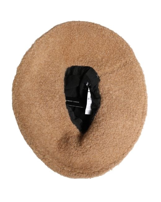 Dolce & Gabbana White Virgin Wool Fur Knitted Capello Hat Nylon Wp