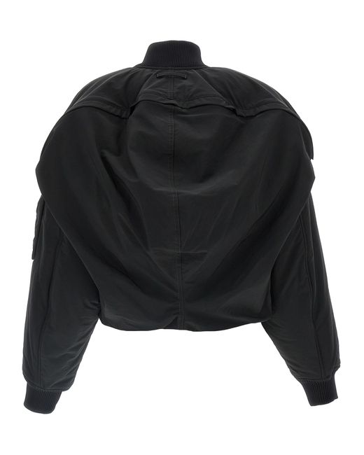 Jean Paul Gaultier Black The Hooded Bomber' Jacket