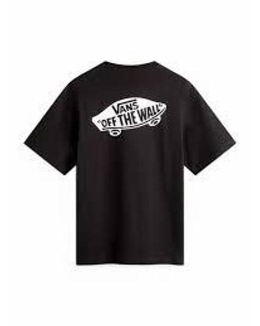 Vans Black Loose Ss Tee Blk/Wht for men