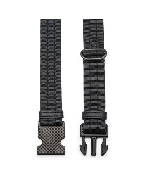 Bottega Veneta Black Eyelet Belt for men