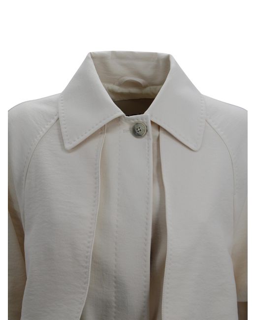 Herno Gray Coats Polyester