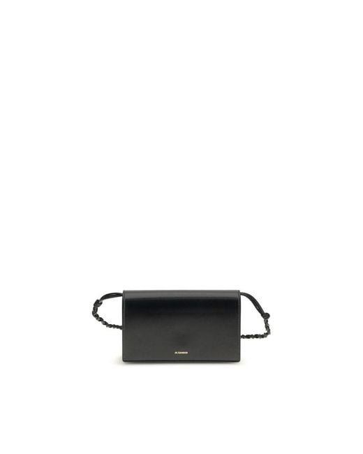 Jil Sander Black Calf Leather Bos Taurus Wallet