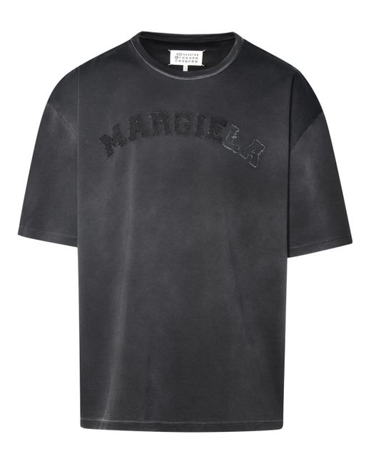 Maison Margiela Black Cotton T-Shirt for men