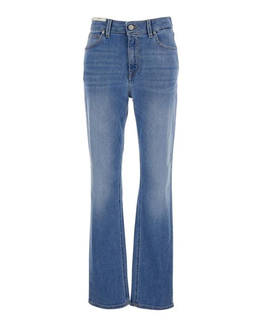 PT Torino Blue Straight Alanis Jeans Denim Cotton Elastane