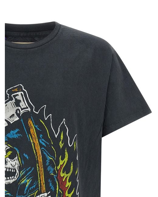 GALLERY DEPT. Gray Big Reaper Atk T-Shirt Cotton for men
