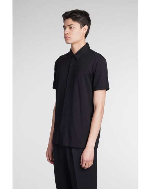 Roberto Collina Shirt In Black Cotton for men