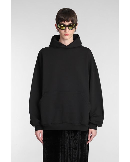 Balenciaga Black Sweatshirt In Cotton