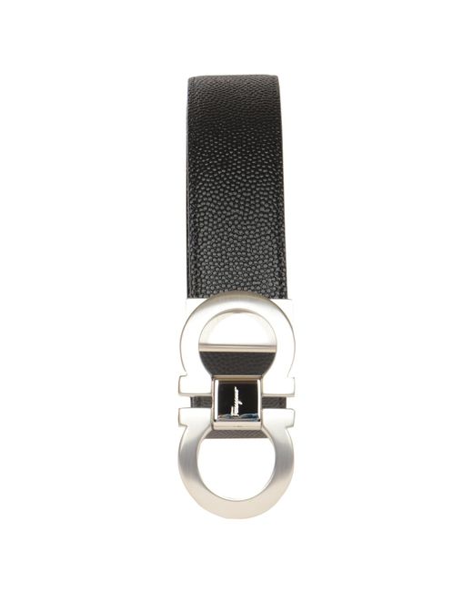 Save 14% Mens Accessories Belts Ferragamo Leather Gancini Belt in Black for Men 