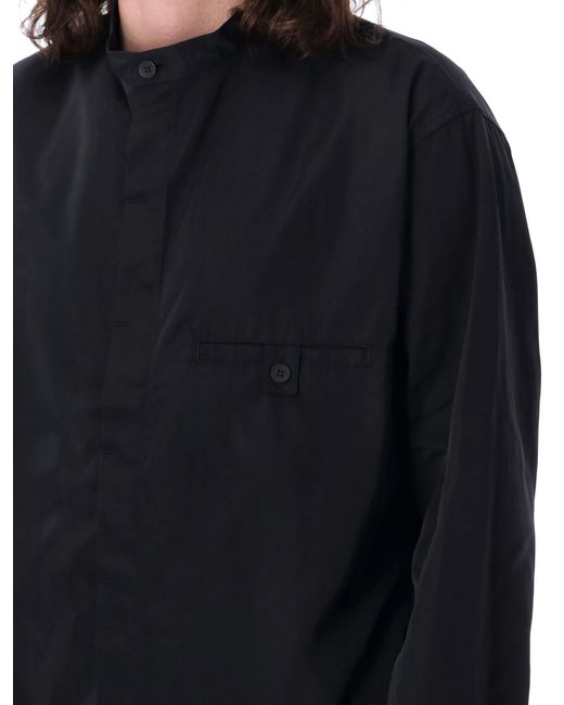 Y-3 Black Nylon Twill Shirt for men