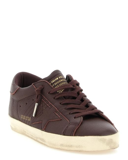 Golden Goose Deluxe Brand Brown Cowhide Low Top Sneakers for men