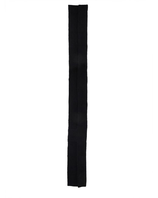 Dries Van Noten Black Wool Scarf