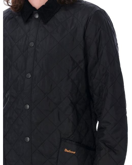 Barbour Black Heritage Liddesdale Quilted Jacket for men