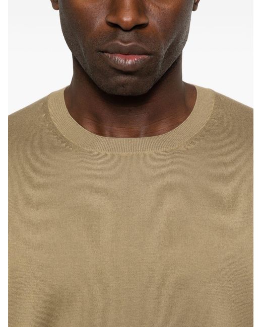 Tom Ford Blue Crew Neck Sweater Cotton for men