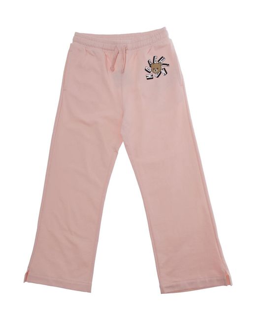 Moschino White Girls Trousers Cotton