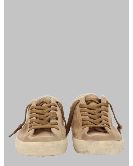 Golden Goose Deluxe Brand Natural Sneakers Super Star Leather Cow Trainers for men
