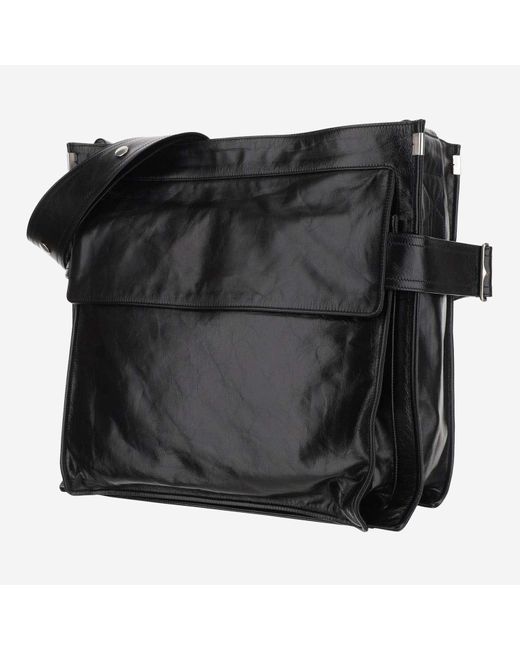 【送料&関税込】Burberry Black Leather Trench Crossbody Bag Burberry Medium Leather Trench Tote Bag in Black | Lyst