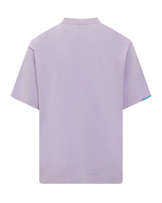 Marcelo Burlon Purple County Of Milan Stitch Cross T-shirt for men