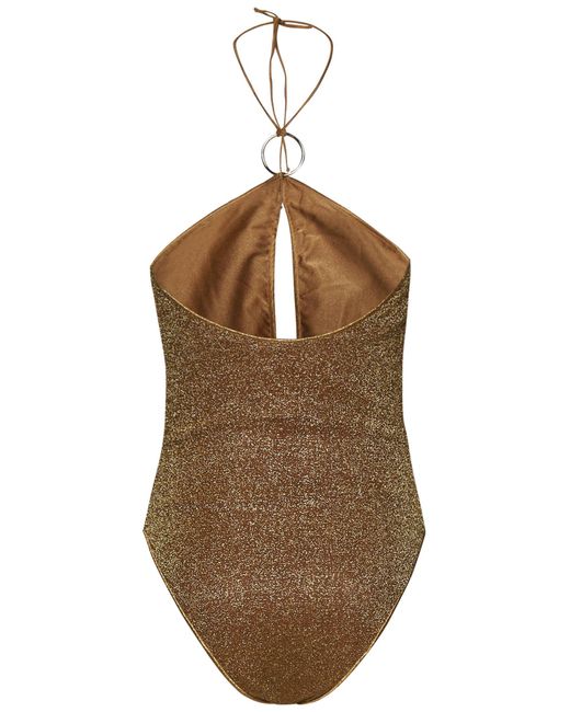 Oseree Brown Osèree Lumière Ring Swimsuit