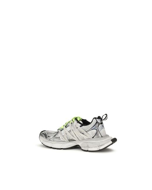 Balenciaga White Polyester Athletic Sneakers for men