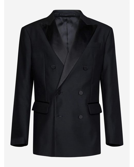 DSquared² Black Suit Chicago Virgin Wool Suits for men